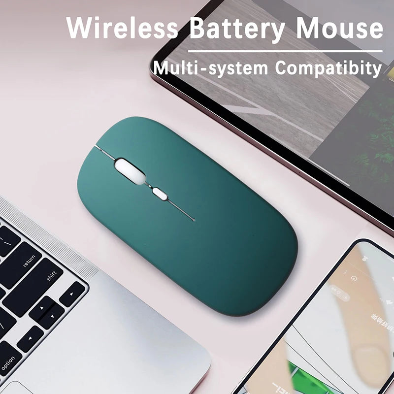 Bluetooth-compatible Mouse Wireless Mouse Silent Computer Mice Portable Working Gaming Mouse DPI 3 Levels For Laptop iPad Tablet