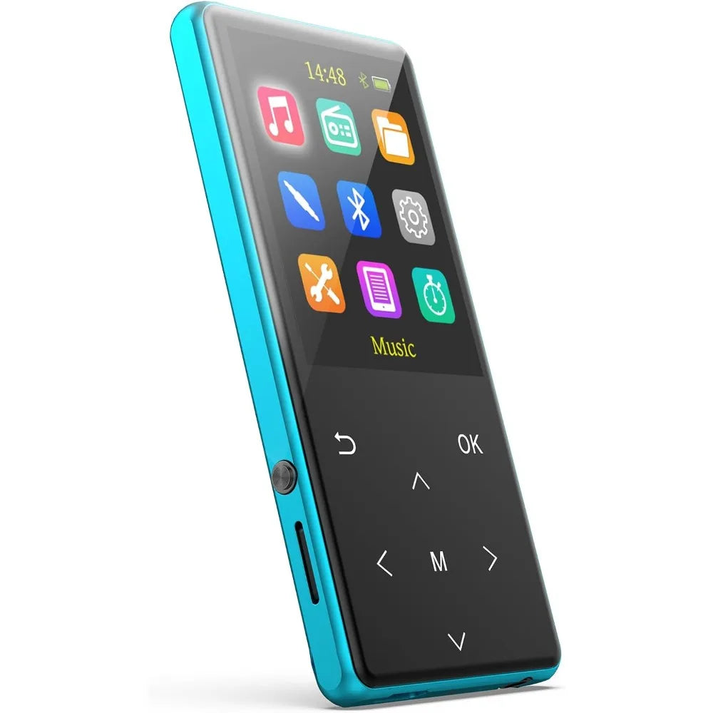 64GB MP3 Player w/ Bluetooth 5.3, 2.4" Screen, Lossless Music, FM, Recording, Gym, Camping, Sports‌