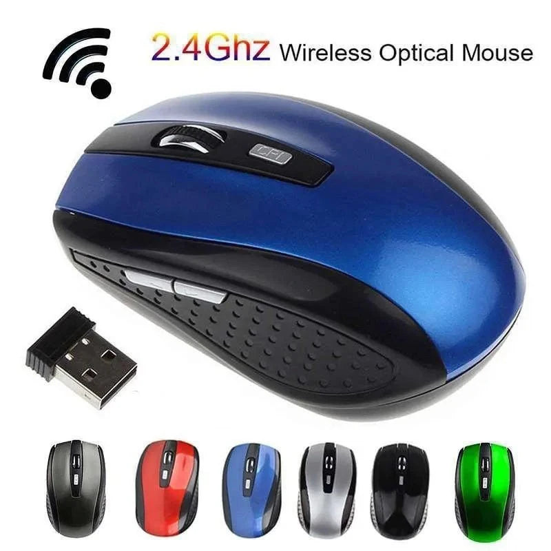 Wireless Mouse 2.4G Portable Mobile Optical Office Mouse Adjustable 800/1200/1600 DPI Levels For Notebook PC Laptop MacBook Pro