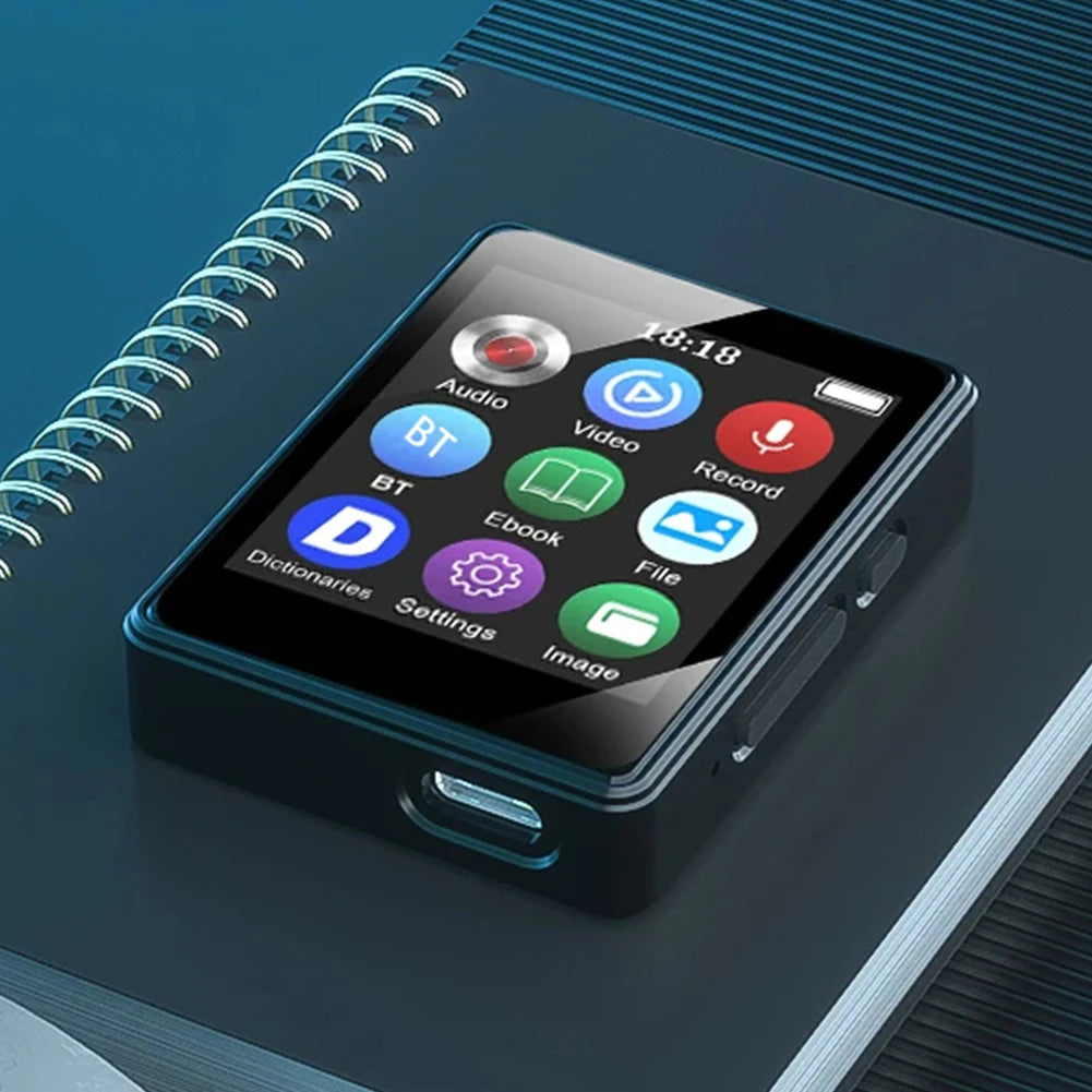 8/16/32/64GB MP3 Music Player 1.8inch Screen Bluetooth-Compatible 5.0 Mini MP4 Video Playback Music Stereo Speaker Gift for Kids