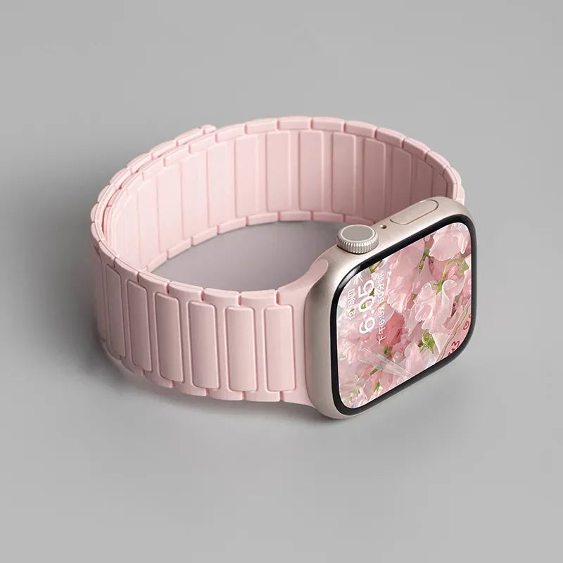 NEW Magnetic Strap for Apple Watch Band 45mm 44 40mm 46 41mm 42mm 38 Silicone Bracelet iWatch Series 11 10 9 8 se3/ultra 3 2 1