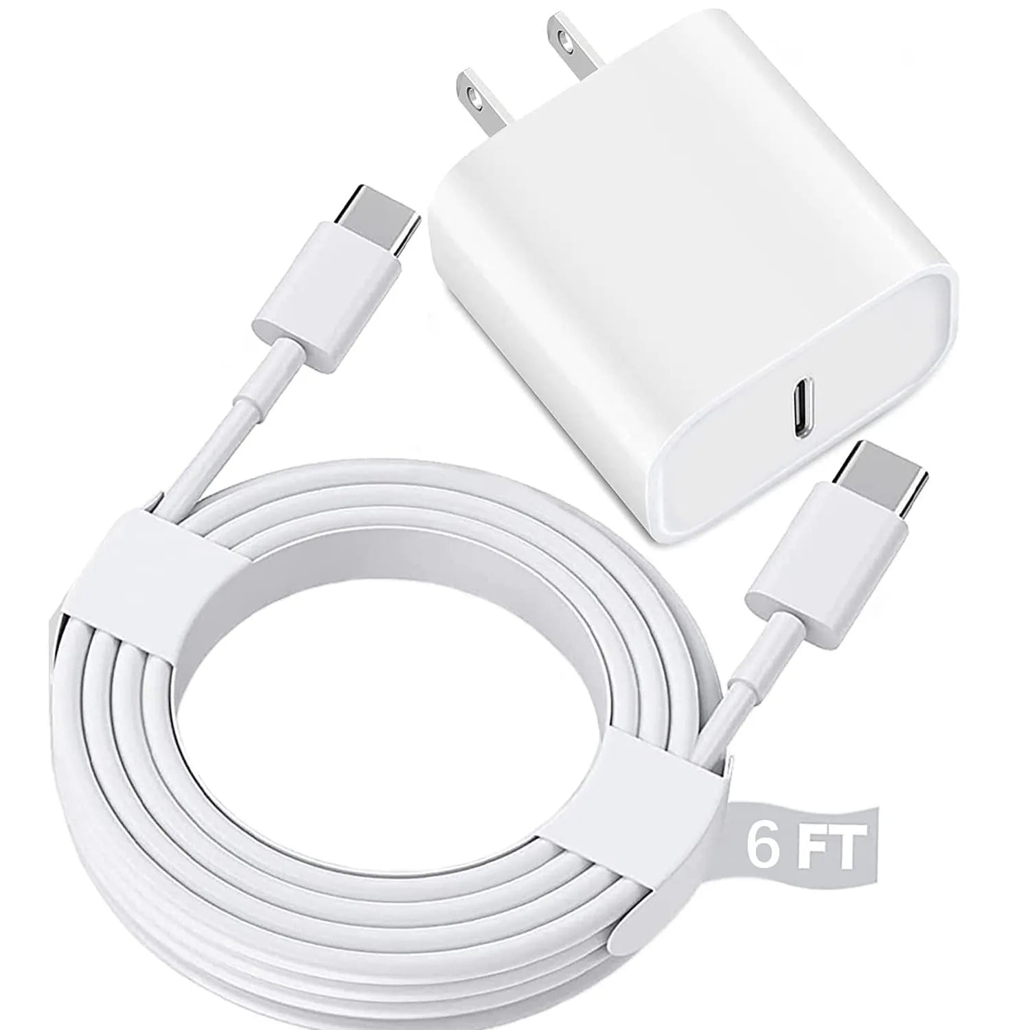 For iPhone16 Charger Fast Charging,For iPhone15 Charger,For iPad Charger Fast Charging Wall Charger with 6FT USB C to C Cable