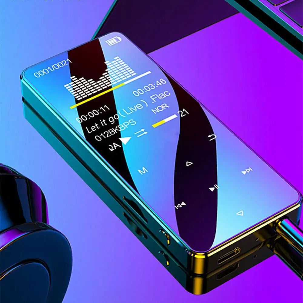 MP3 Player Bluetooth 5.0 MP4 Player HiFi Lossless Music Player Portable Audio Walkman With FM/E-book/Recorder/Mp3