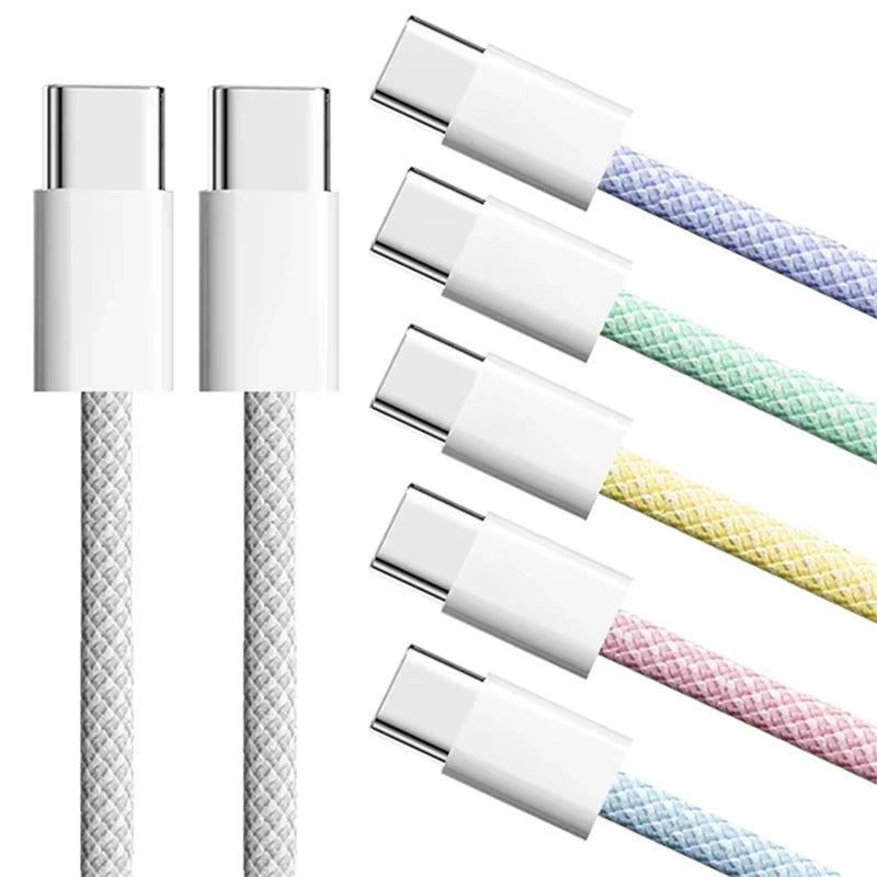 120W PD Type C Cable Super Fast Charger Cord Quick Charge USB C to USB C Cable Phone Charger For iPhone 17 16 15 Pro Max 16 Plus
