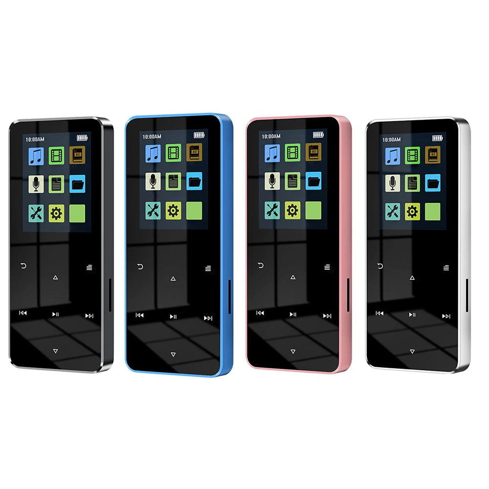 1.8 Inch TFT MP3 Player USB 2.0 3.5mm Jack Bluetooth-compatible 5.0 Music Player No Radio with E-book Recording Built-in Speaker