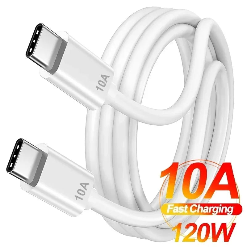 10A USB Type C Cable 120W PD Type C Super Fast Charging Data Line for Universal USB Charging Wire Quick Charge USB C Cables